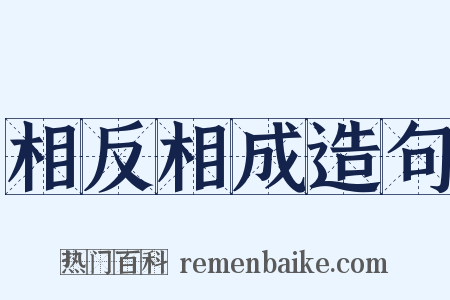 相反相成造句是什么意思的图片